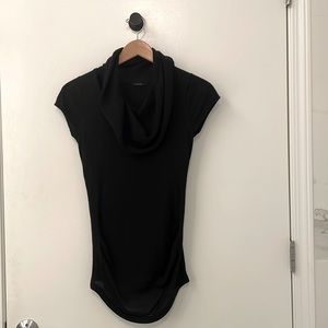 Tahari Fitted Cowlneck Tee